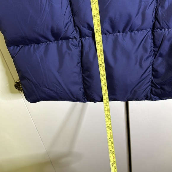 Lands End Mens Sz L (42-44) Blue Goosedown Puffer Vest Snap Front Lightweight - Picture 5 of 6